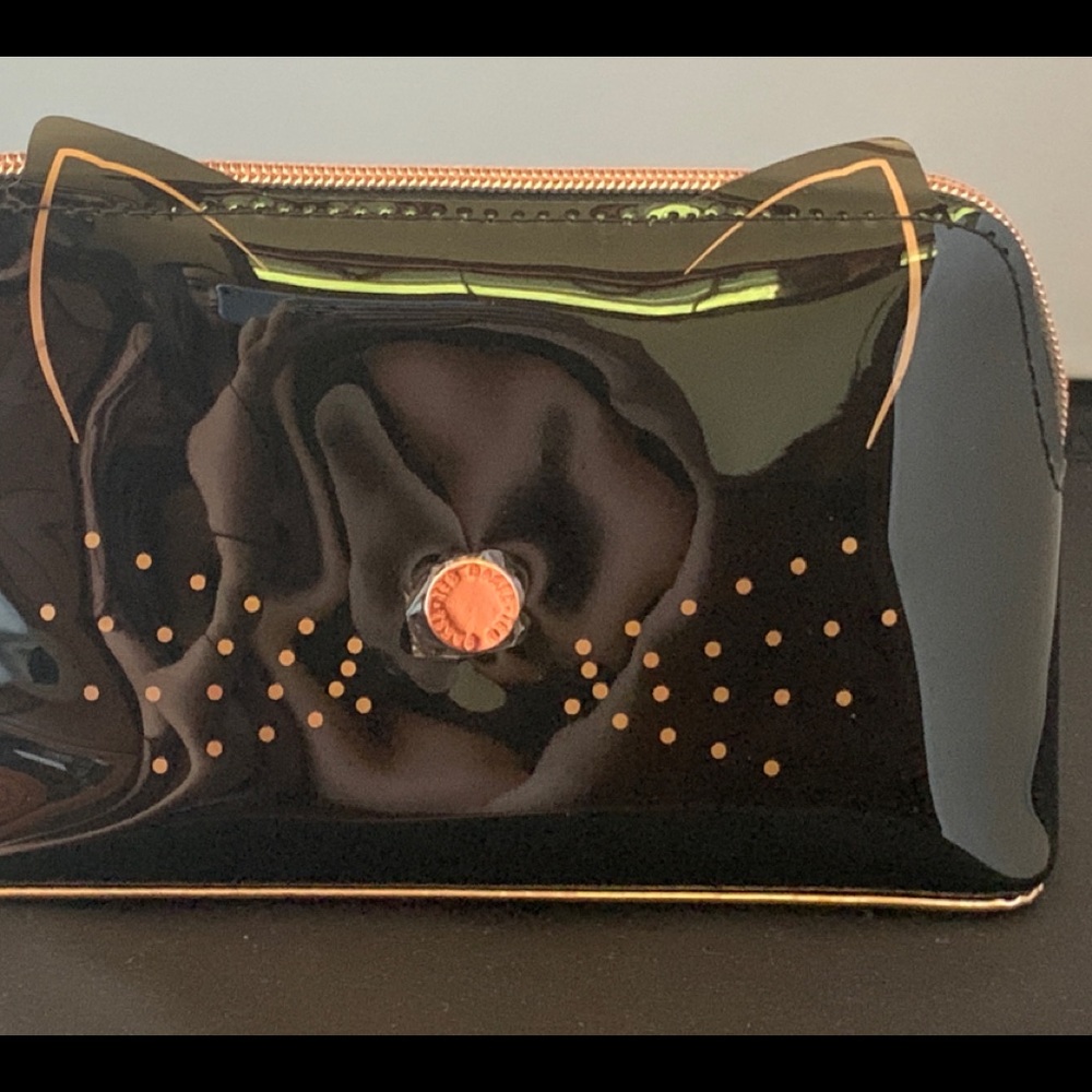 Ted baker cat ear makeup bag, new